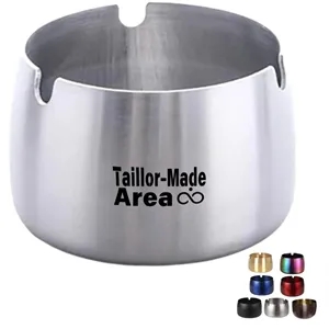 Butts Windproof Easy to Wash Stainless Steel Black Ashtrays