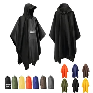 Adults Raincoat EVA Waterproof Rain  Black Ponchos