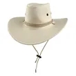 Suede Western Western Cowboy Wide Brim Sun Hat With Strap | https://www.bestnamebadges.com