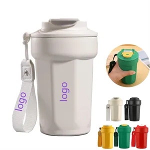 15oz Stainless Steel Double Coffee Vacuum Insulated Cup | https://www.bestnamebadges.com