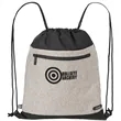 RejuVe MILANO Recycled Heather Drawstring Bag | https://www.bestnamebadges.com