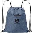 RejuVe X-PAK Recycled Heather Drawstring Bag | https://www.bestnamebadges.com