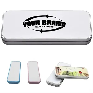 Portable Rectangle Metal Organizer Storage Box with Lid