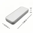 Portable Rectangle Metal Organizer Storage Box with Lid | https://www.bestnamebadges.com