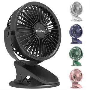 Mini Clip-On USB Rechargeable Desktop  Portable Fans