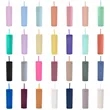 16 Oz. Simple Solid Color Plastic Straw  Car Cups | https://www.bestnamebadges.com
