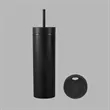 16 Oz. Simple Solid Color Plastic Straw  Car Cups | https://www.bestnamebadges.com