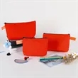Custom Printed Zipper Canvas Pencil Case Cosmetic Bag | https://www.bestnamebadges.com