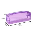 Large Capacity PVC Transparent Zipper Stationery Bag | https://www.bestnamebadges.com