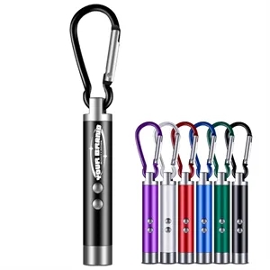 Mini LED Laser Flashlight Keychain