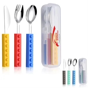 Children's Building Blocks Stainless Steel Tableware