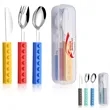 Children's Building Blocks Stainless Steel Tableware | https://www.bestnamebadges.com