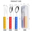 Children's Building Blocks Stainless Steel Tableware | https://www.bestnamebadges.com