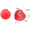 Customized Hand-Held Heart-Shaped Stress Relief Ball | https://www.bestnamebadges.com