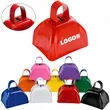 Small Metal Cowbell With Handle Noisemaker In Stock Custom | https://www.bestnamebadges.com
