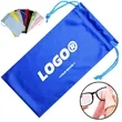 Microfiber Drawstring Storage Bag Eyeglass Pouch In Stock | https://www.bestnamebadges.com