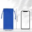 Microfiber Drawstring Storage Bag Eyeglass Pouch In Stock | https://www.bestnamebadges.com