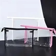 Transparent PVC Cosmetic Bag With Zipper And Color Trim | https://www.bestnamebadges.com