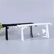 Transparent PVC Cosmetic Bag With Zipper And Color Trim | https://www.bestnamebadges.com