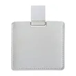 Compact Stainless Steel Makeup Mirror with PU Leather Case | https://www.bestnamebadges.com