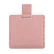 Compact Stainless Steel Makeup Mirror with PU Leather Case | https://www.bestnamebadges.com