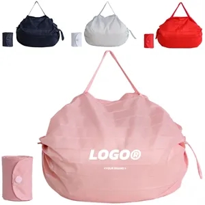 Foldable Reusable Shopping Tote Bag For Travel And Picnic