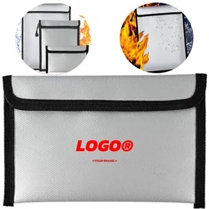 Fireproof Waterproof Document Bag With Secure Closure