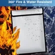 Fireproof Waterproof Document Bag With Secure Closure | https://www.bestnamebadges.com