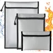 Fireproof Waterproof Document Bag With Secure Closure | https://www.bestnamebadges.com