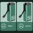 Mini Portable Power Bank Built-in Bright flashlight LED | https://www.bestnamebadges.com