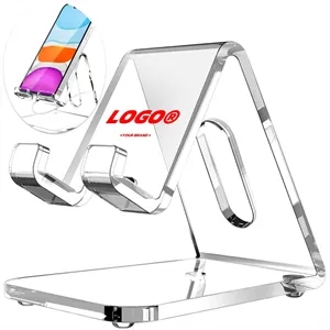 Clear Acrylic Phone Stand Desktop Tablet Holder Thickened