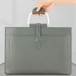 PU Leather Waterproof A4 Business File Bag With Handle | https://www.bestnamebadges.com