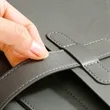 PU Leather Waterproof A4 Business File Bag With Handle | https://www.bestnamebadges.com