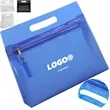 Clear PVC Zipper Tote Bag With Handle For Travel Storage | https://www.bestnamebadges.com