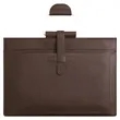 PU Leather Waterproof A4 Business File Bag With Handle | https://www.bestnamebadges.com