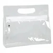 Clear PVC Zipper Tote Bag With Handle For Travel Storage | https://www.bestnamebadges.com