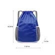 Drawstring Waterproof Sports Backpack With Side Mesh Pockets | https://www.bestnamebadges.com