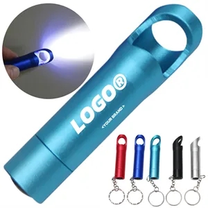 Multifunction LED Flashlight Bottle Opener Keychain Tool