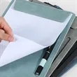 A4 Leather Document Folder With Writing Pad And Pen Holder | https://www.bestnamebadges.com