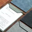 PU Leather A4 Clipboard For Meetings Presentations And Notes | https://www.bestnamebadges.com
