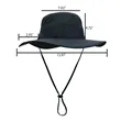 Custom Outdoor Sun Hat Mesh Panel Wide Brim Bucket In Stock | https://www.bestnamebadges.com
