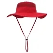 Custom Outdoor Sun Hat Mesh Panel Wide Brim Bucket In Stock | https://www.bestnamebadges.com