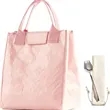 Eco Friendly Portable Lunch Tote Bag Utensil Set In Stock | https://www.bestnamebadges.com