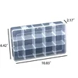 Clear Adjustable Plastic Organizer Box Dividers In Stock | https://www.bestnamebadges.com