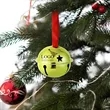 Christmas Jingle Bells with Red Ribbon | https://www.bestnamebadges.com