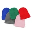 Custom Multi-Colored Unisex Acrylic Knitted Beanie Hat | https://www.bestnamebadges.com