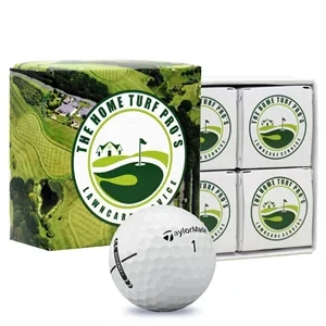 TaylorMade Distance + Golf Balls in Custom Four Ball Box