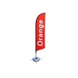 9FT Customizable Advertising Feather Flagpole Kit Flags | https://www.bestnamebadges.com