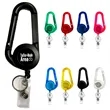 Portable Retractable ID Badge Reel Holder Carabiner Keychain | https://www.bestnamebadges.com