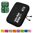Portable Electronic Accessory Organizer Black Storage Bag | https://www.bestnamebadges.com